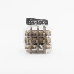 Tortoise-Unknown, Japan Vintage*118 Discontinued, Braided Wood Puzzle - Kiyomizu Kumiki