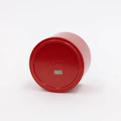 Tortoise-Unknown, Japan Vintage*111 60'S, Plastic Ashtray With Cast Iron Lid - Red