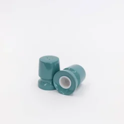 Tortoise-Unknown, Japan Vintage*102 60'S, Salt And Pepper Shaker - Turquoise