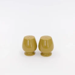 Tortoise-Unknown, Japan Vintage*103 60'S, Salt And Pepper Shaker - Mustard