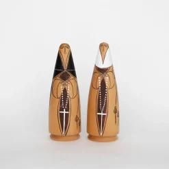Tortoise-Unknown, Japan Vintage*088 Unknown, Japan Wood Object (Pair)
