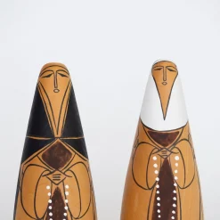 Tortoise-Unknown, Japan Vintage*088 Unknown, Japan Wood Object (Pair)