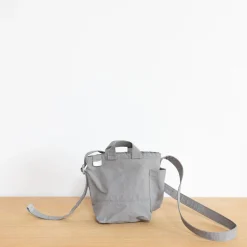 TORTOISE-yellow paper Anunfold Bags & Wallets*Anunfold Side Pocket Mini Bag - Gray