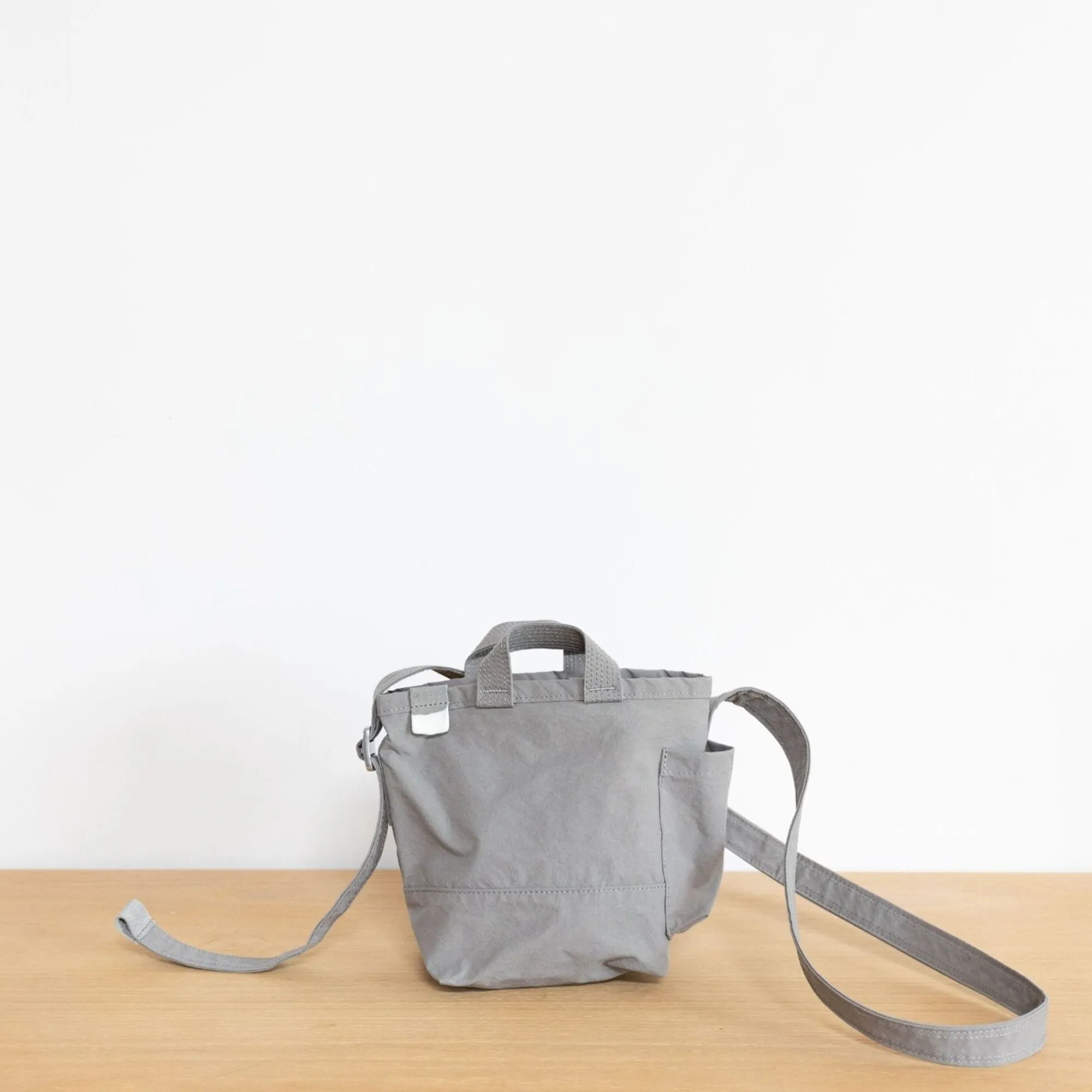 TORTOISE-yellow paper Anunfold Bags & Wallets*Anunfold Side Pocket Mini Bag - Gray