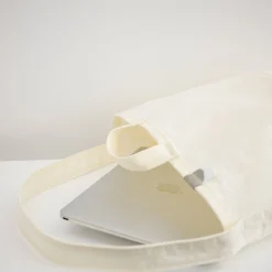 TORTOISE-yellow paper Anunfold Bags & Wallets*Anunfold Side Pocket Tote Bag Pt - White