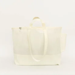 TORTOISE-yellow paper Anunfold Bags & Wallets*Anunfold Travel Tote - White