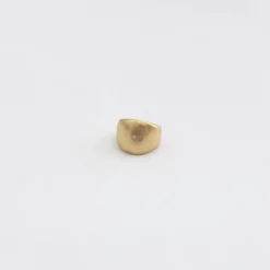 Black Barc Jewelry*'Noki Cigar Band' Ring With Diamond