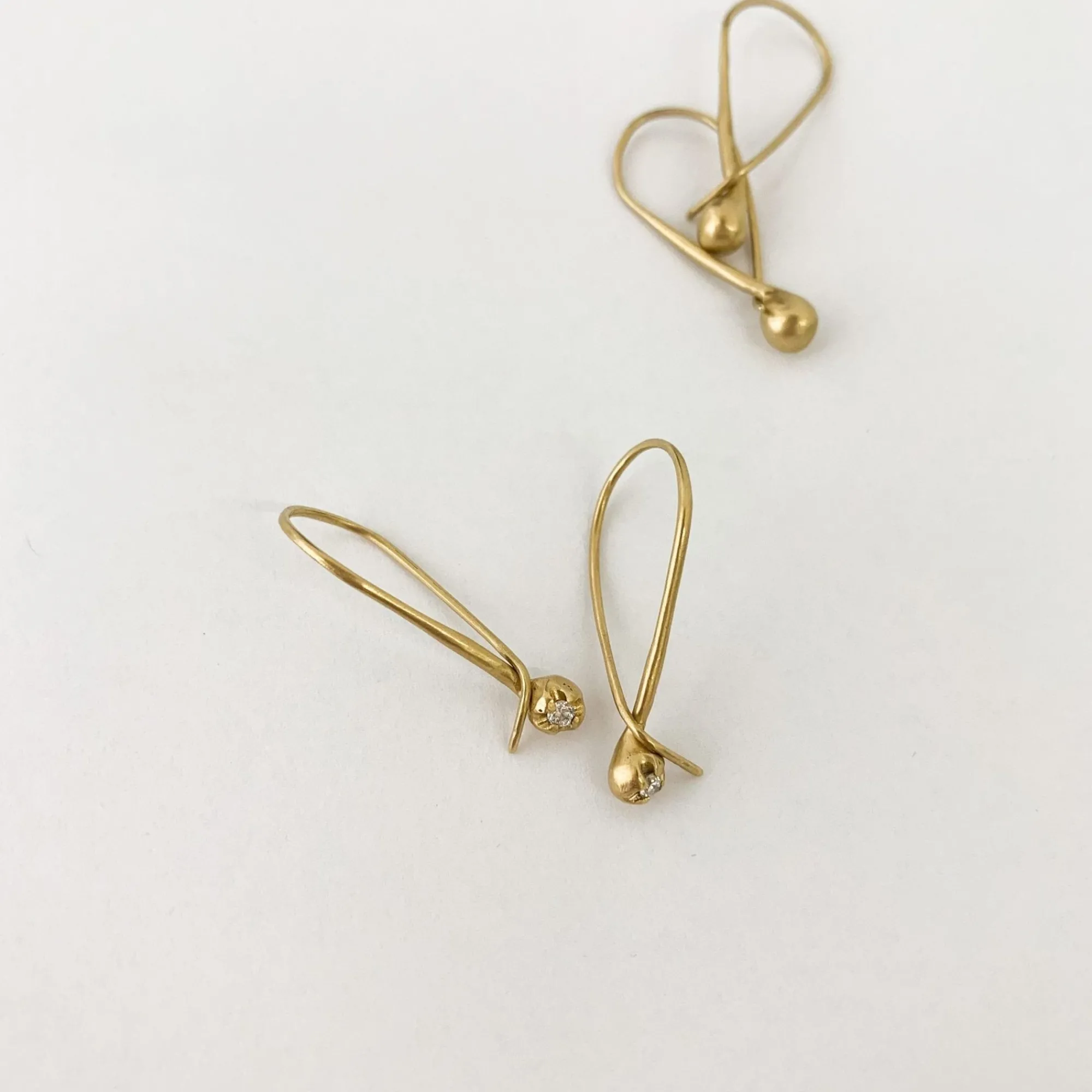 Black Barc Jewelry*'Ren' Earrings With Diamond