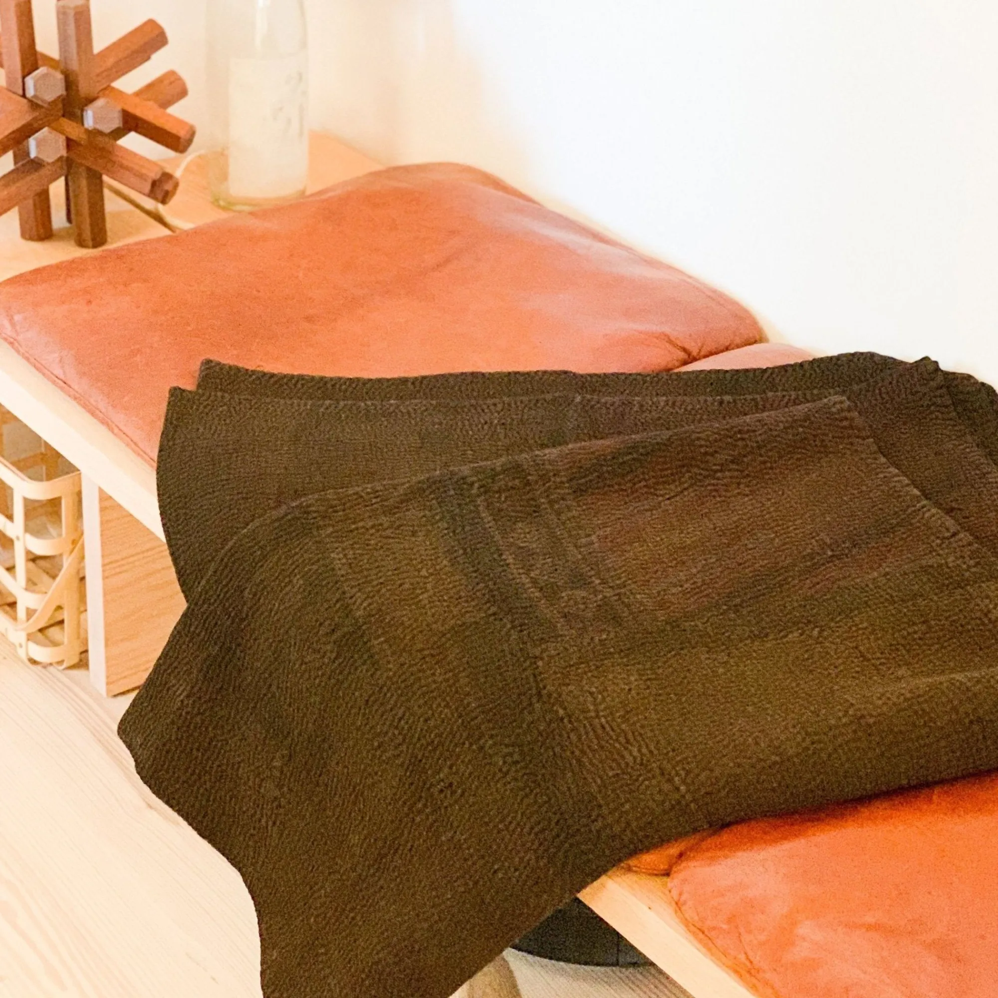 TORTOISE-yellow paper Light Years Home Decor*Brown Over Dye Blankets: Mud + Sharimbai