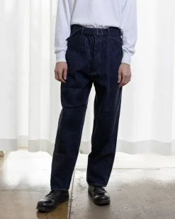 TORTOISE-yellow paper Comoli Apparel*Comoli Denim Belted Pt X01-03001