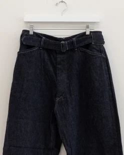 TORTOISE-yellow paper Comoli Apparel*Comoli Denim Belted Pt X01-03001