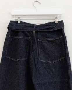 TORTOISE-yellow paper Comoli Apparel*Comoli Denim Belted Pt X01-03001