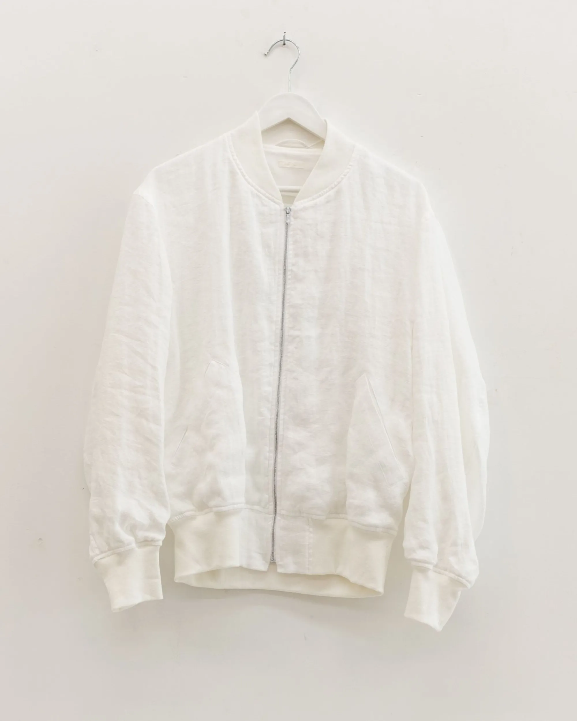 TORTOISE-yellow paper Comoli Apparel*Comoli Linen Double Cloth Zip Blouson X01-01023