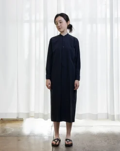 TORTOISE-yellow paper Comoli Apparel*Comoli Shirt Dress X01-02003
