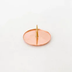 TORTOISE-yellow paper F/style Soaps & Scents*F/Style Copper Candle Stand
