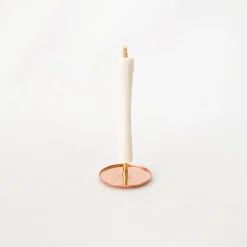 TORTOISE-yellow paper F/style Soaps & Scents*F/Style Copper Candle Stand