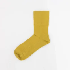 TORTOISE-yellow paper F/style Small Accessories*F/Style No Rubber Cotton Socks