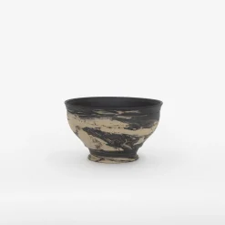 TORTOISE-yellow paper Gena Kuwan Eating*Gena Kuwan Ceramic Bowl - Black