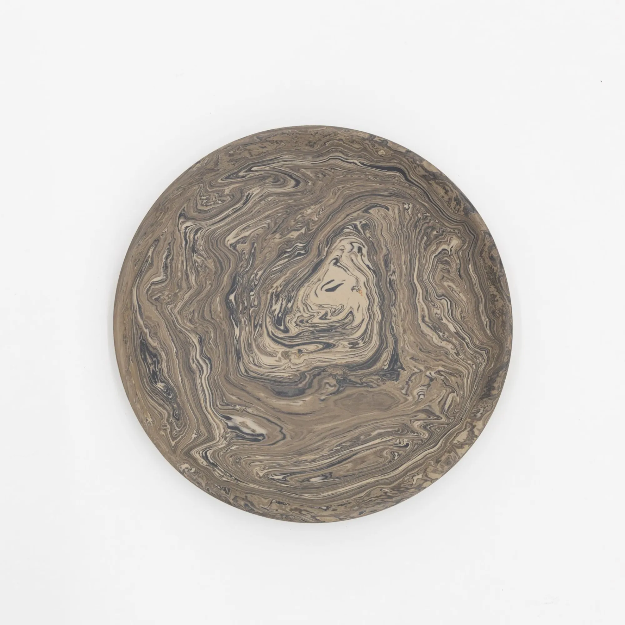 TORTOISE-yellow paper Gena Kuwan Drinking*Gena Kuwan Ceramic Plate Large - White
