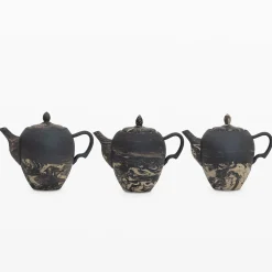 TORTOISE-yellow paper Gena Kuwan Drinking*Gena Kuwan Ceramic Teapot - Black
