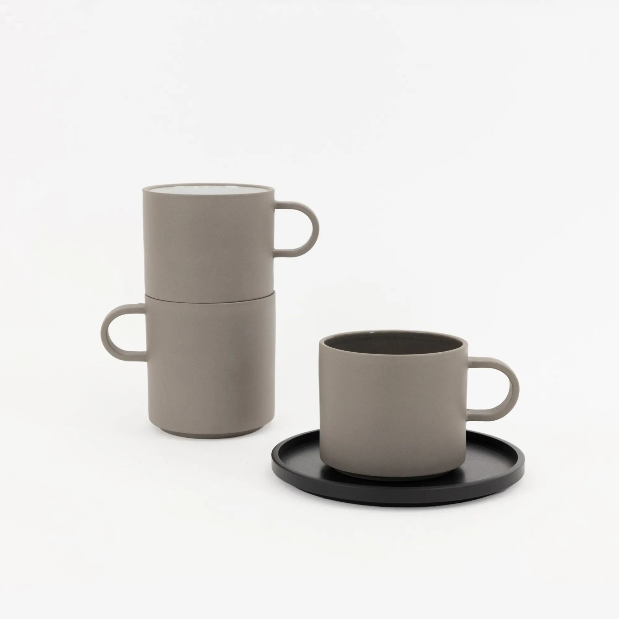 SAIKAI (Hasami) Mug*Haw119 - Mug Ash White Small O 3.3/8"