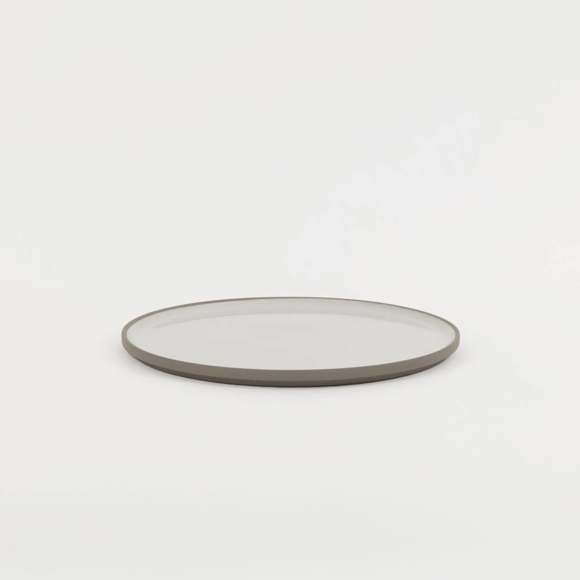 SAIKAI (Hasami) Plate / Lid*Haw105 - Plate / Lid Ash White O 10"