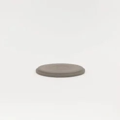 SAIKAI (Hasami) Plate / Lid*Haw103 - Plate / Lid Ash White O 7.3/8"