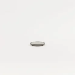 SAIKAI (Hasami) Plate / Lid*Haw101 - Plate / Lid Ash White O 3.3/8"