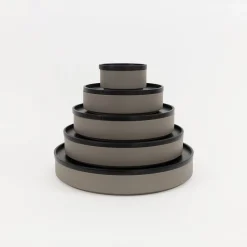 SAIKAI (Hasami) Bowl*Hdg109 - Bowl Dark Gray O 7.3/8