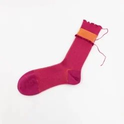 TORTOISE-yellow paper Himukashi Small Accessories*Himukashi Reversible Socks - Cotton