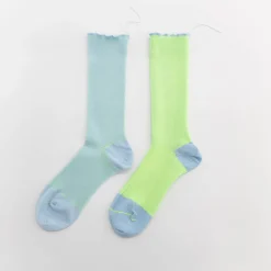 TORTOISE-yellow paper Himukashi Small Accessories*Himukashi Reversible Socks - Cotton