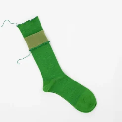 TORTOISE-yellow paper Himukashi Small Accessories*Himukashi Reversible Socks - Wool