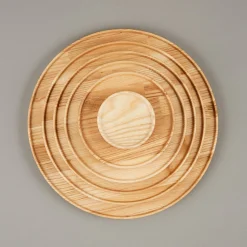 SAIKAI (Hasami) Wooden & Richlite Tray / Lid*Hp022 - Tray / Lid Ash O 3.3/8