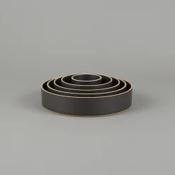 SAIKAI (Hasami) Bowl*Hpb011 - Bowl Black O 10"