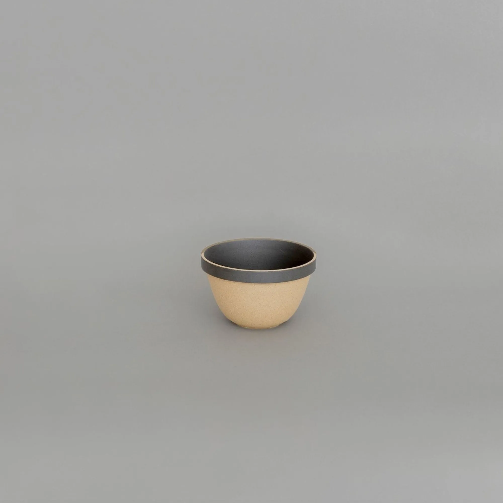 SAIKAI (Hasami) Bowl - Round*Hpb046 - Deep Round Bowl Black Small O 5.5/8"