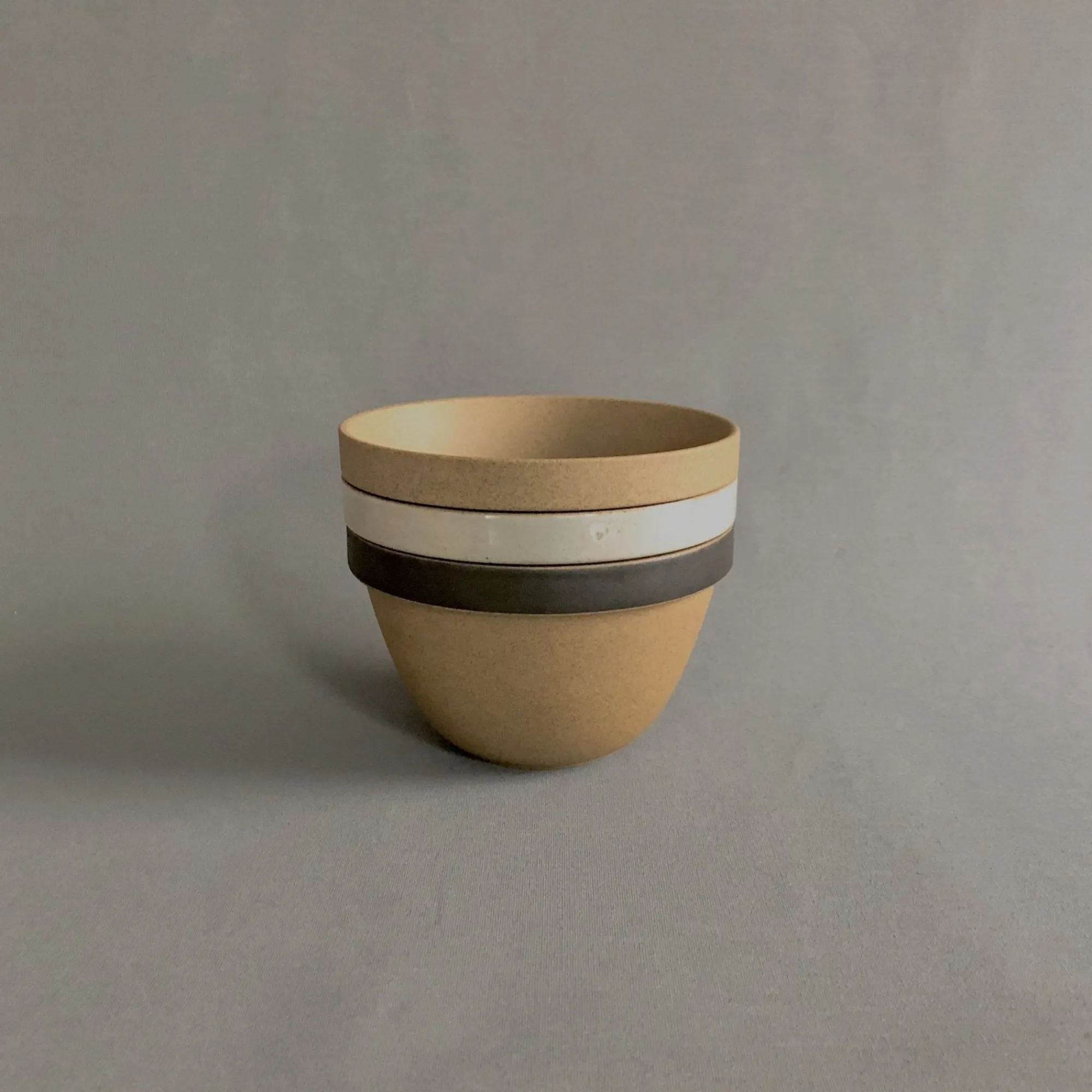 SAIKAI (Hasami) Bowl - Round*Hpb046 - Deep Round Bowl Black Small O 5.5/8"
