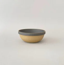 SAIKAI (Hasami) Bowl - Round*Hpb049 - Mid-Deep Round Bowl Black O 7.3/8"