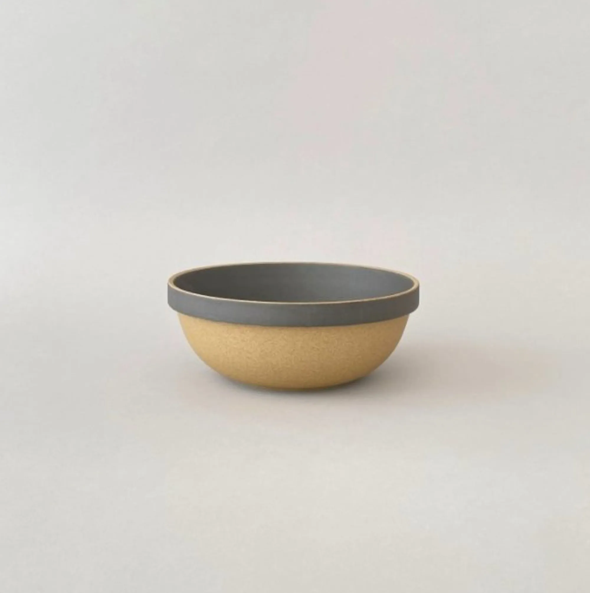 SAIKAI (Hasami) Bowl - Round*Hpb049 - Mid-Deep Round Bowl Black O 7.3/8"