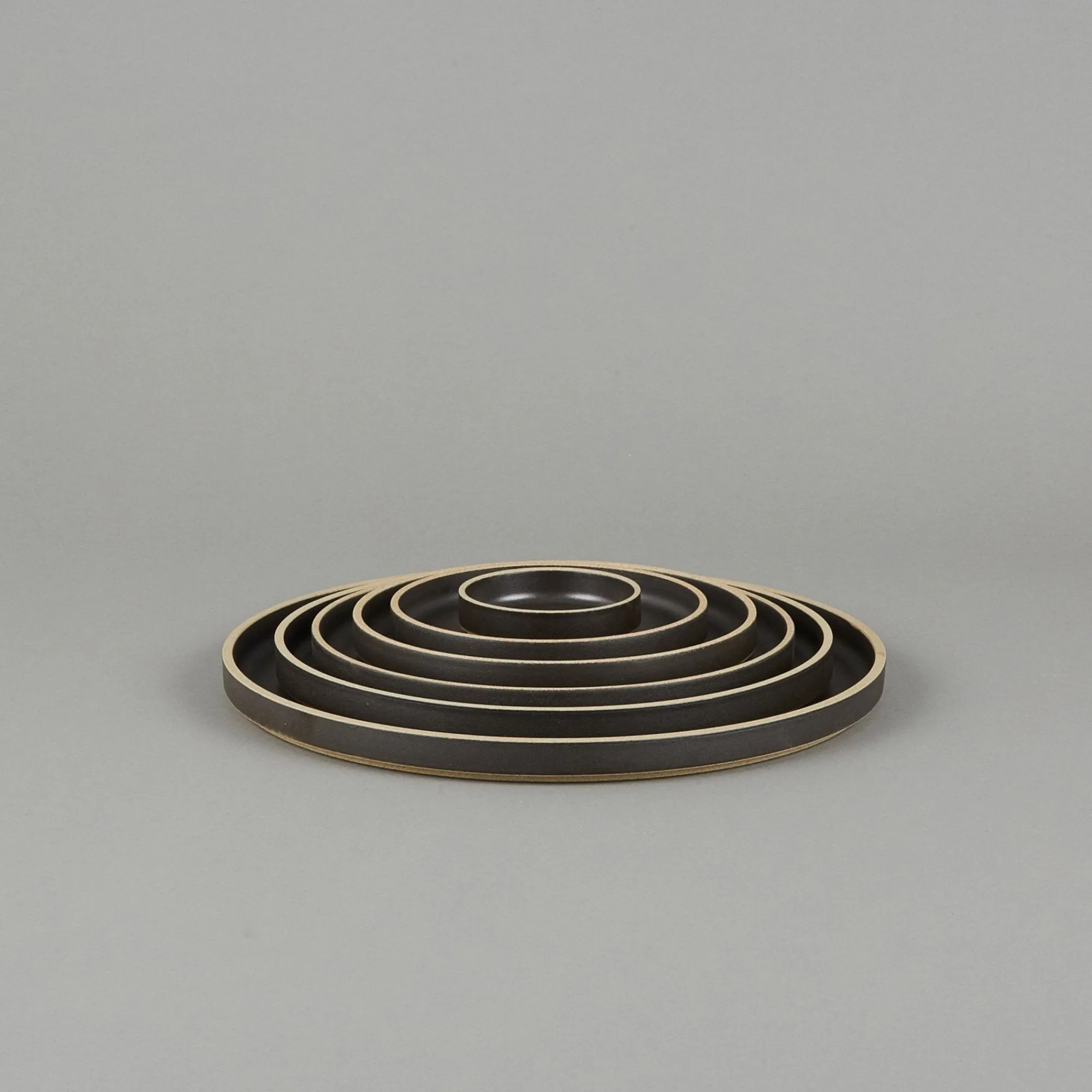 SAIKAI (Hasami) Plate / Lid*Hpb001 - Plate / Lid Black O 3.3/8"