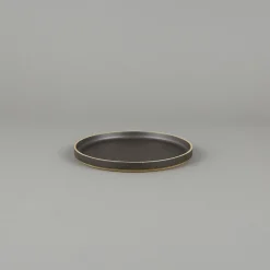 SAIKAI (Hasami) Plate / Lid*Hpb004 - Plate / Lid Black O 8.5/8"