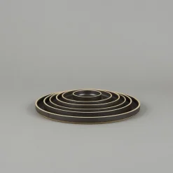 SAIKAI (Hasami) Plate / Lid*Hpb006 - Plate / Lid Black O 11.7/8"