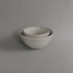 SAIKAI (Hasami) Bowl - Round*Hpm047 - Deep Round Bowl Gloss Gray O 7.3/8"