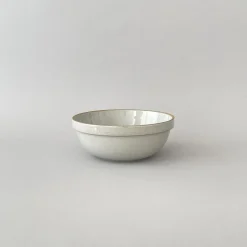 SAIKAI (Hasami) Bowl - Round*Hpm049 - Mid-Deep Round Bowl Gloss Gray O 7.3/8"