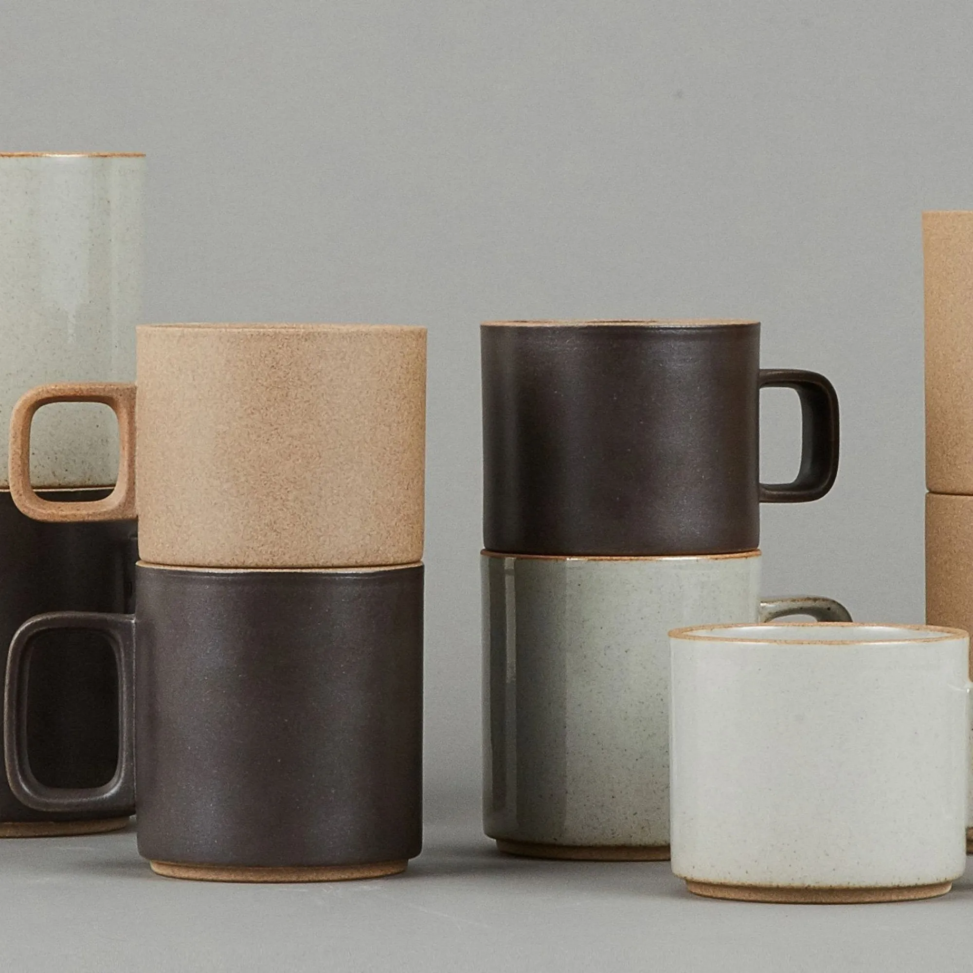 SAIKAI (Hasami) Mug*Hpm020 - Mug Gloss Gray Medium O 3.3/8"