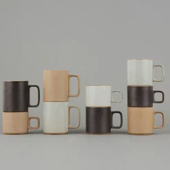 SAIKAI (Hasami) Mug*Hpm019 - Mug Gloss Gray Small O 3.3/8