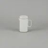 SAIKAI (Hasami) Coffee & Tea*Hpm037 - Teapot Tall With Stainless Strainer Gloss Gray O 3.3/8"