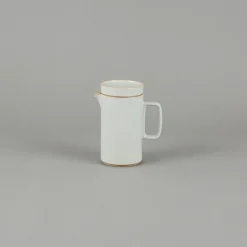 SAIKAI (Hasami) Coffee & Tea*Hpm037 - Teapot Tall With Stainless Strainer Gloss Gray O 3.3/8"