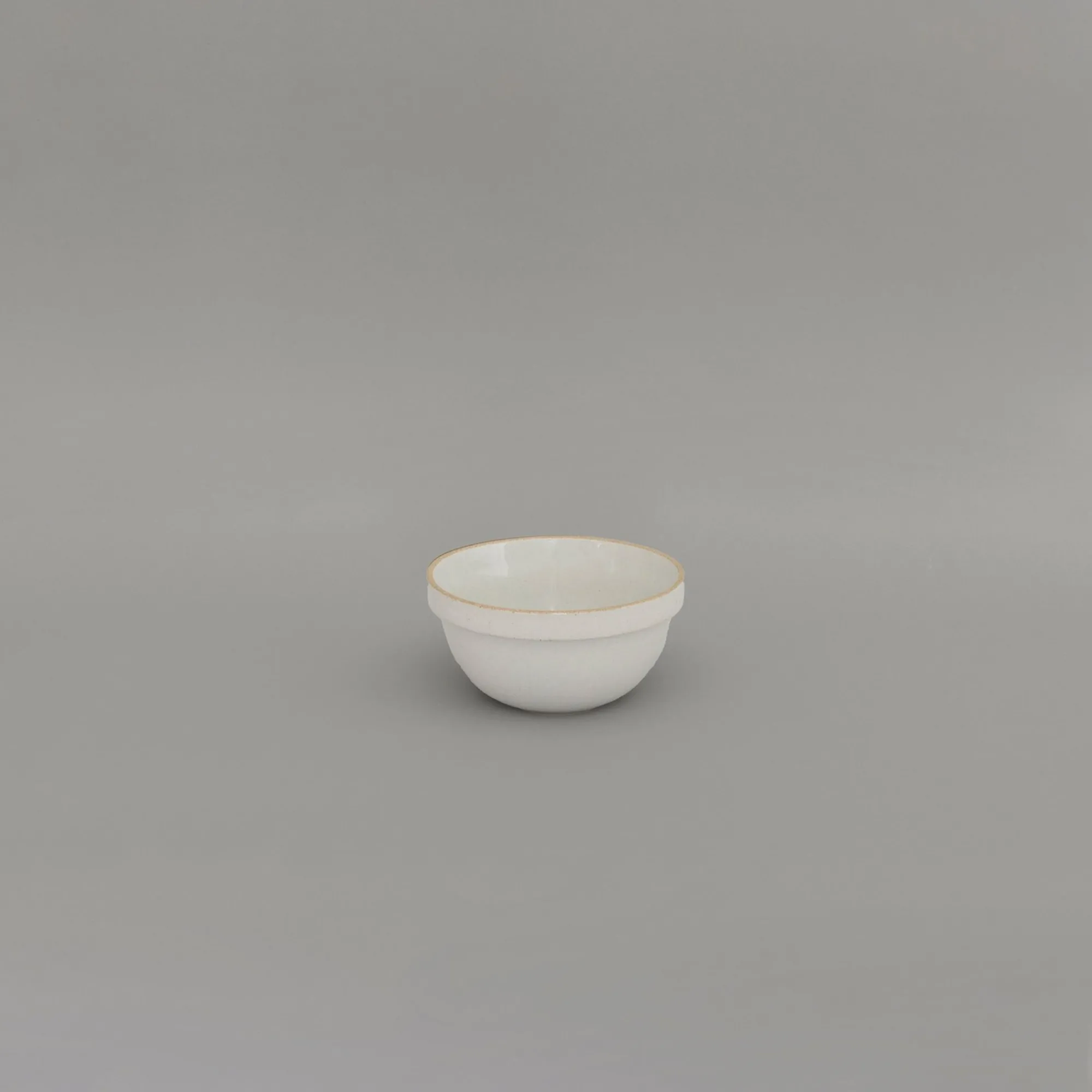 SAIKAI (Hasami) Bowl - Round*Hpm048 Gloss Gray Mid-Deep Round Bowl Small