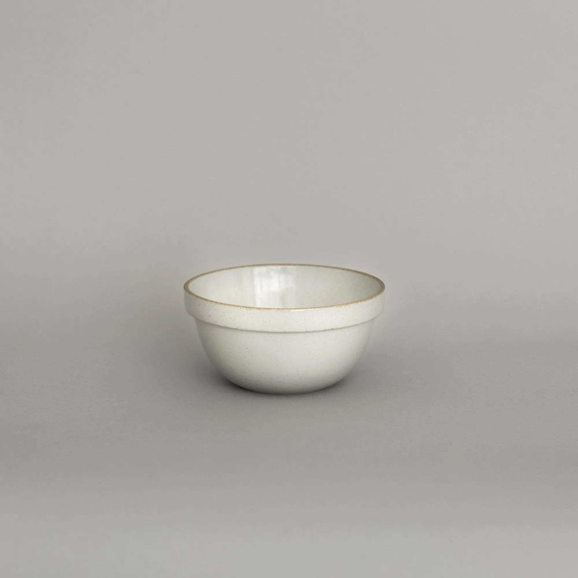 SAIKAI (Hasami) Bowl - Round*Hpm048 Gloss Gray Mid-Deep Round Bowl Small