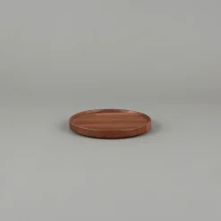 SAIKAI (Hasami) Wooden & Richlite Tray / Lid*Hpwn024 - Tray / Lid Walnut O 7.3/8"
